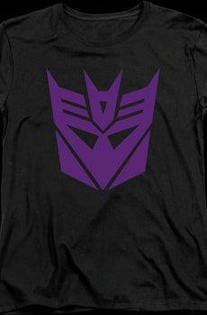 Womens Black Decepticon Logo Transformers Shirt