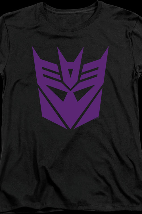Womens Black Decepticon Logo Transformers Shirtmain product image