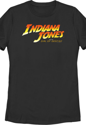Womens Black Indiana Jones and the Dial of Destiny Shirt