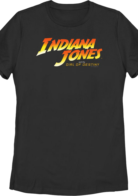 Womens Black Indiana Jones and the Dial of Destiny Shirt - main product image