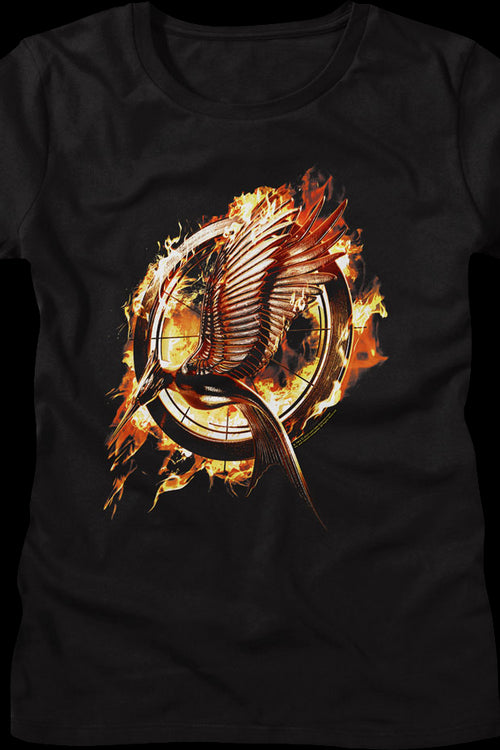 Womens Catching Fire Poster Hunger Games Shirtmain product image