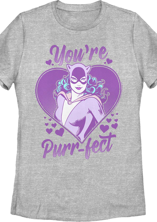 Womens Catwoman You're Purr-fect DC Comics Shirt - main product image