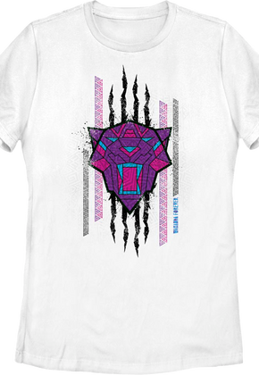 Womens Clawed Sketch Black Panther Wakanda Forever Marvel Comics Shirt