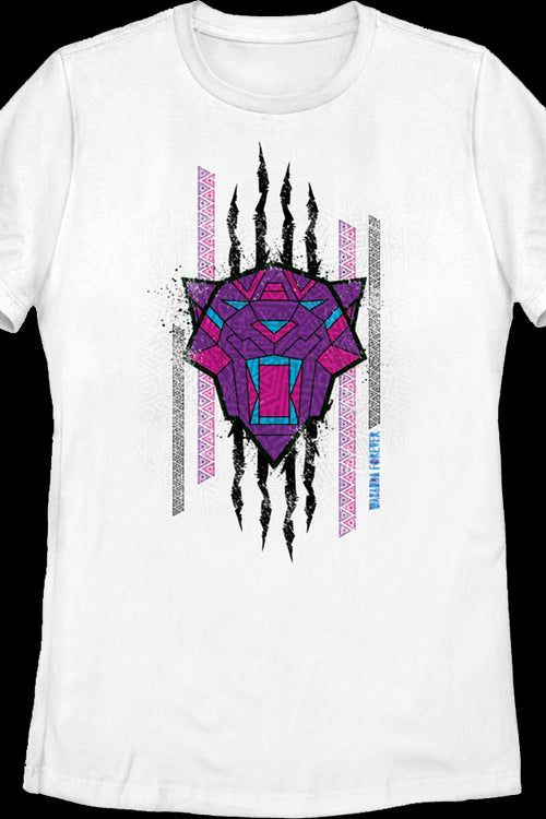 Womens Clawed Sketch Black Panther Wakanda Forever Marvel Comics Shirtmain product image