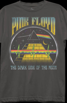 Womens Dark Side of the Moon Soundwaves Pink Floyd Shirt