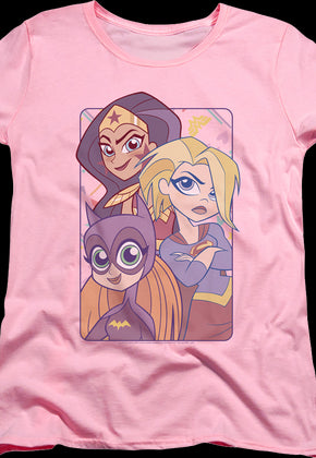 Womens DC Super Hero Girls Batgirl Supergirl Wonder Woman Shirt