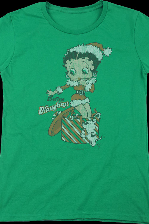 Womens Define Naughty Betty Boop Shirtmain product image