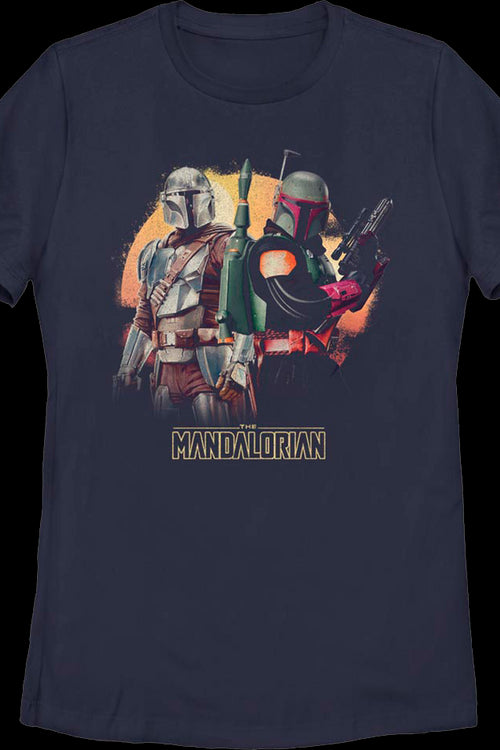 Womens Din Djarin And Boba Fett The Mandalorian Star Wars Shirtmain product image