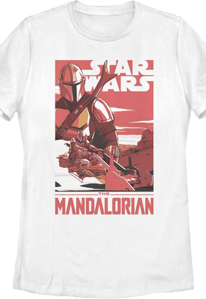 Womens Din Djarin Poster The Mandalorian Star Wars Shirt
