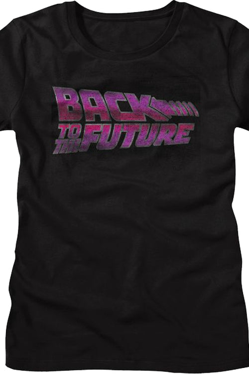 Womens Distressed Logo Back To The Future Shirtmain product image