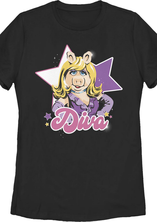 Womens Diva Miss Piggy Muppets Shirt - main product image