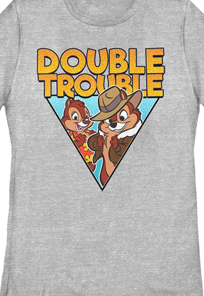 Gray Womens Double Trouble Chip 'n Dale Rescue Rangers Shirt