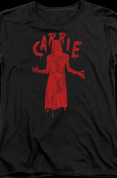 Womens Dripping Blood Carrie Shirt