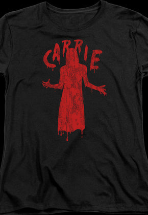 Womens Dripping Blood Carrie Shirt