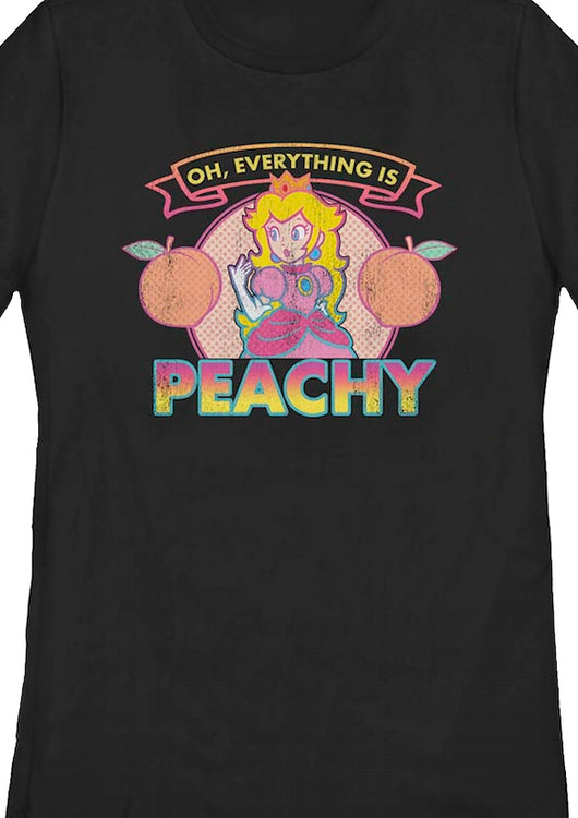 Womens Everything Is Peachy Super Mario Bros. Shirt - main product image