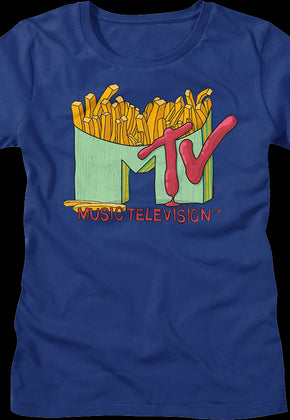 Womens French Fries Logo MTV Shirt