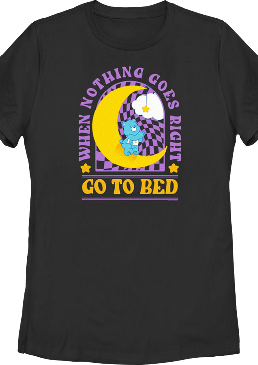 Womens Go To Bed Care Bears Shirt - main product image