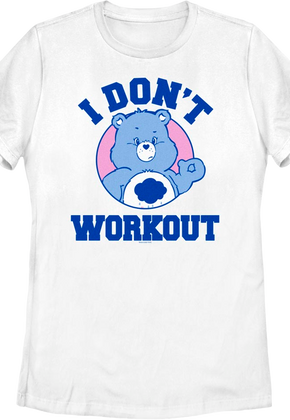 Womens Grumpy Bear I Don't Workout Care Bears Shirt