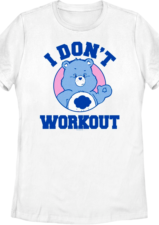 Womens Grumpy Bear I Don't Workout Care Bears Shirt - main product image