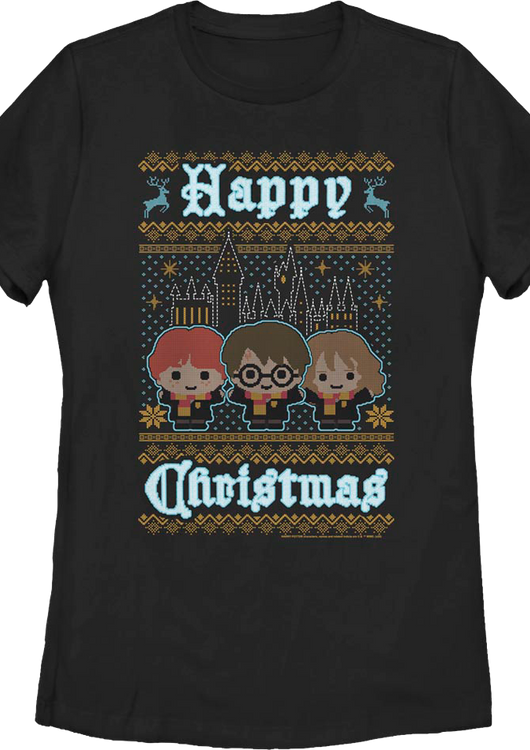 Womens Happy Christmas Harry Potter Shirt - main product image