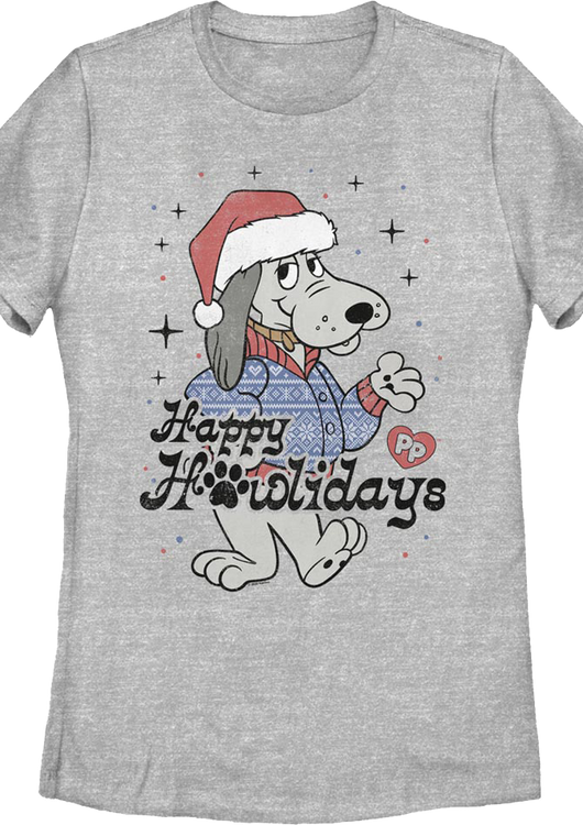 Womens Happy Holidays Pound Puppies Shirt - main product image