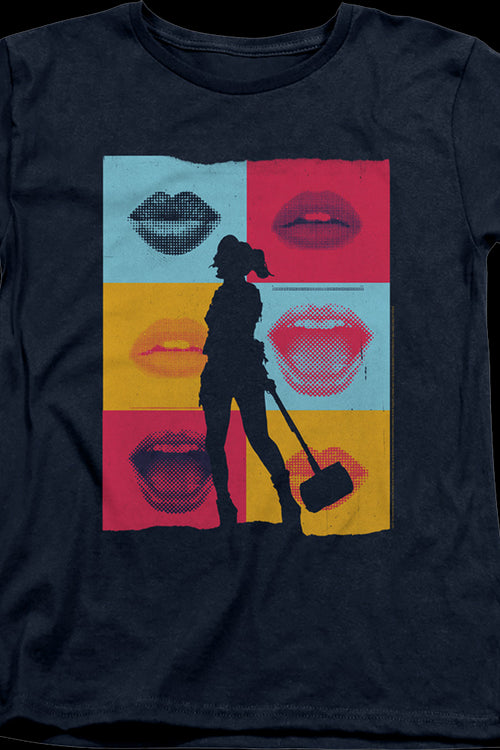 Womens Harley Quinn Lips Birds Of Prey Shirtmain product image