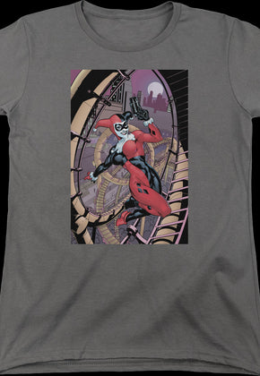 Womens Harley Quinn Roller Coaster Of Love DC Comics Shirt