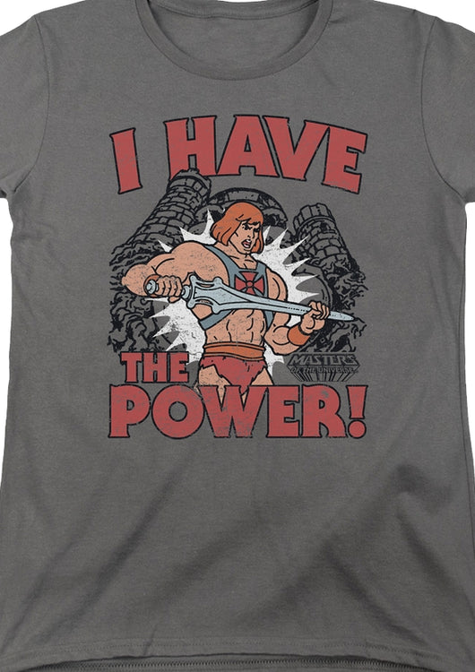 Womens He-Man I Have the Power Masters of the Universe Shirt - main product image