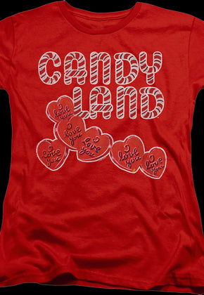 Womens Hearts Candy Land Shirt