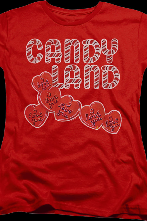 Womens Hearts Candy Land Shirtmain product image
