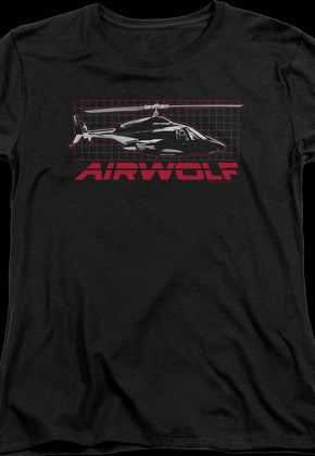 Womens Helicopter Airwolf Shirt