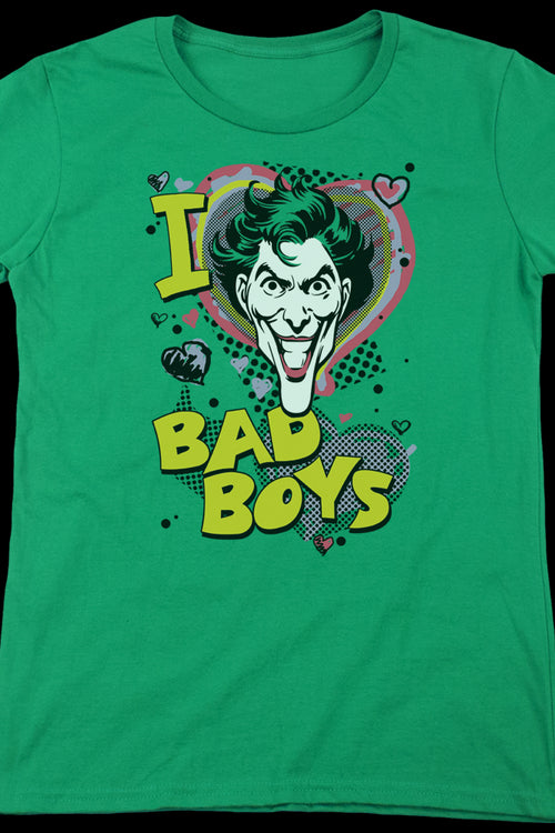 Womens I Love Bad Boys Joker Shirtmain product image