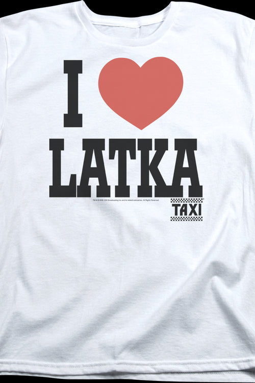 Womens I Love Latka Taxi Shirtmain product image