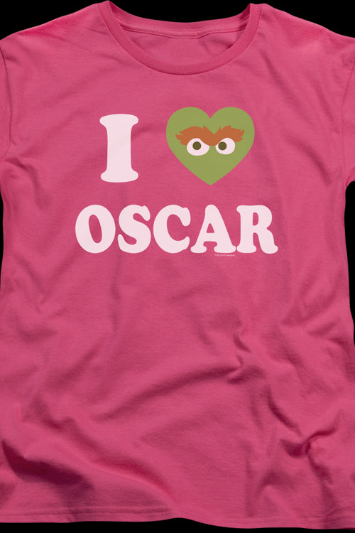Womens I Love Oscar Sesame Street Shirtmain product image