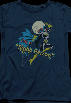 Womens I'm A Night Person Batgirl DC Comics Shirt