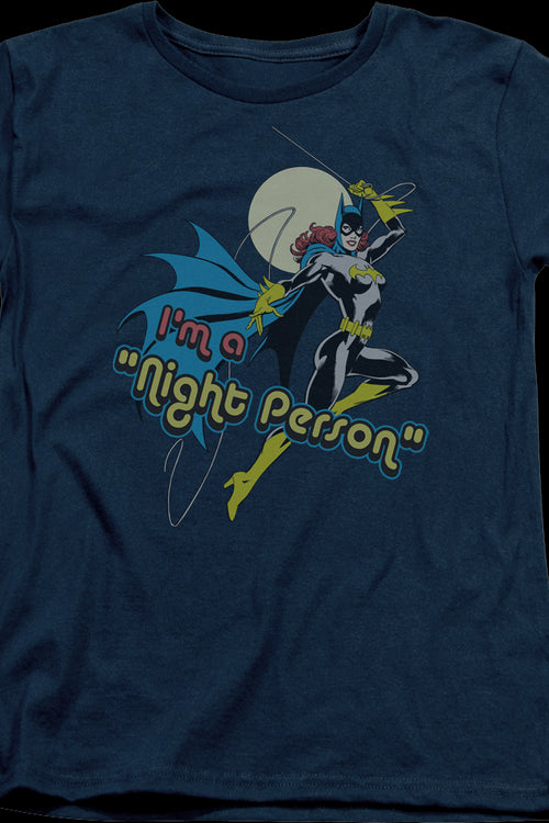 Womens I'm A Night Person Batgirl DC Comics Shirtmain product image