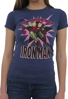 Womens Invincible Iron Man Marvel Comics Shirt