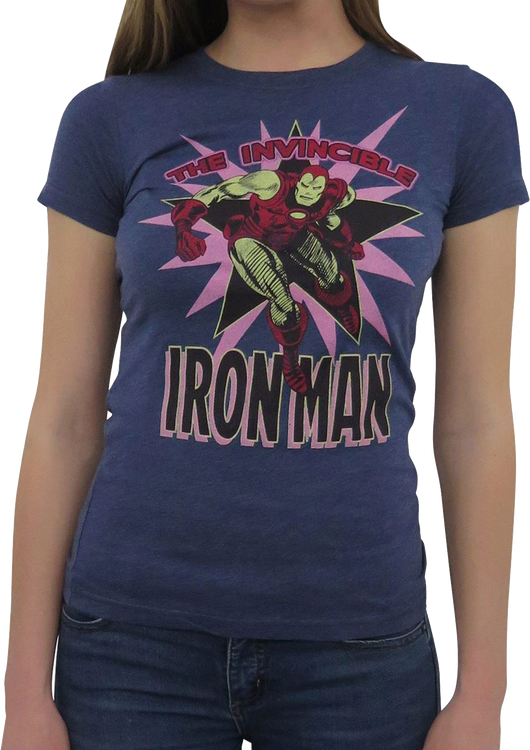 Womens Invincible Iron Man Marvel Comics Shirt - main product image