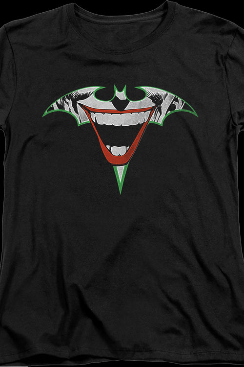Womens Joker Bat Symbol DC Comics Shirtmain product image