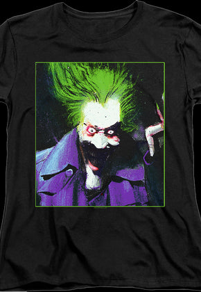 Womens Joker Painting DC Comics Shirt