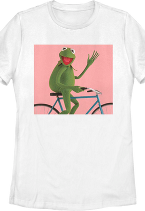 Womens Kermit The Frog Bicycle Muppets Shirt