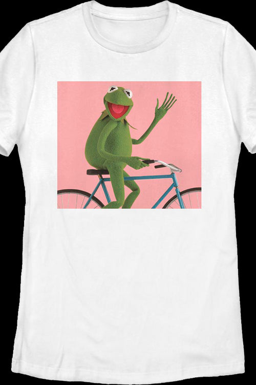 Womens Kermit The Frog Bicycle Muppets Shirtmain product image