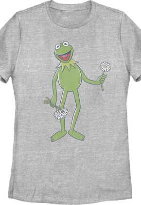 Womens Kermit's Flowers Muppets Shirt