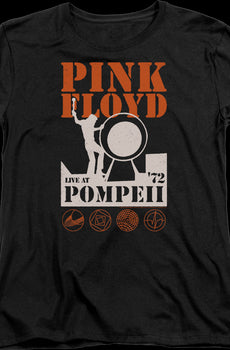 Womens Live At Pompeii Pink Floyd Shirt