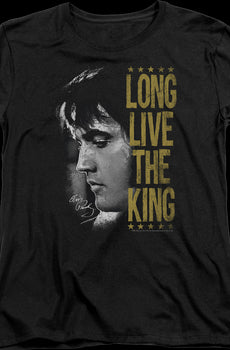 Womens Long Live The King Elvis Presley Shirt