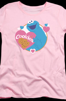 Womens Love Cookies Sesame Street Shirt