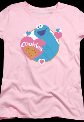 Womens Love Cookies Sesame Street Shirt