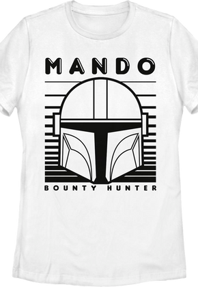 Womens Mando Helmet The Mandalorian Star Wars Shirt