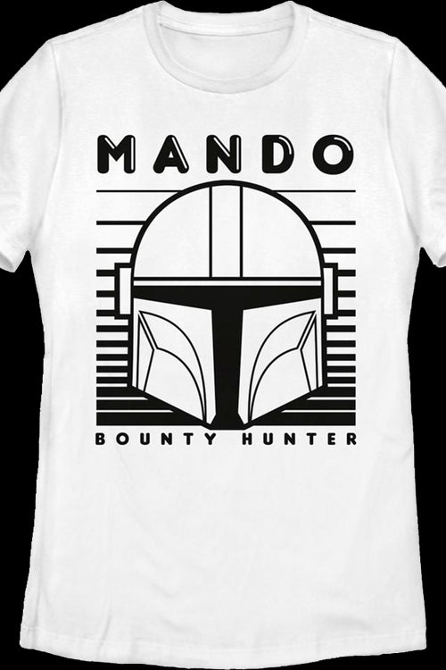 Womens Mando Helmet The Mandalorian Star Wars Shirtmain product image