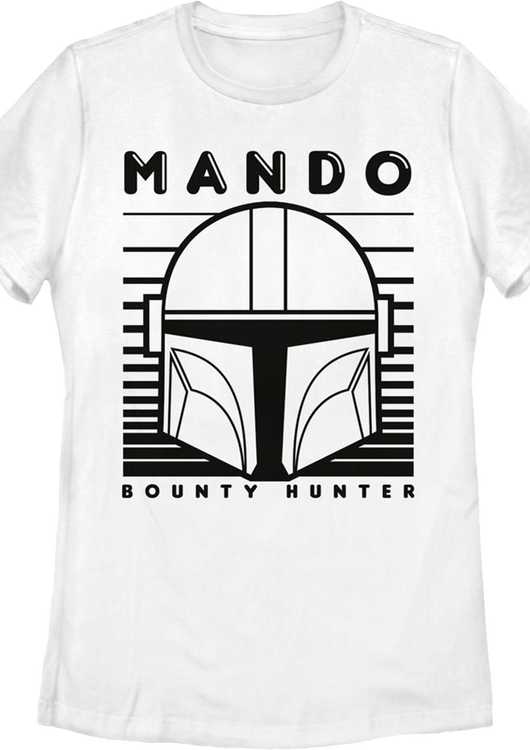 Womens Mando Helmet The Mandalorian Star Wars Shirt - main product image